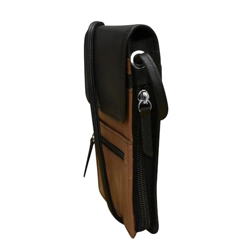 ili New York 6827 Genuine Leather Crossbody Organizer with RFID Blocking Lining4