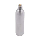 TUXING Stainless Steel Threaded Rechargeable 12g CO2 Tank Refillable Cartridge and Pin Fill Adapter
