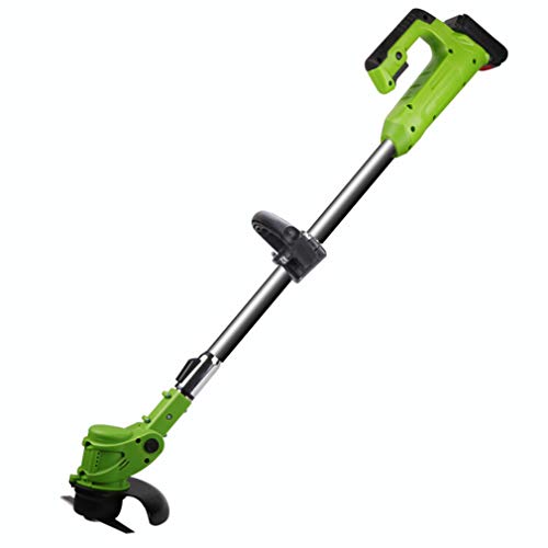 Wiederaufladbare Kleine Brushcutter, Höhe 47 in Haushalt Handheld Weeder mit Edelstahl Rohr, multifunktionale 24V Rasenmäher verwenden in Garten Rasen