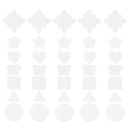 Malla plástica para bordar punto de cruz material de formas mixtas para manualidades rígidas DIY 2