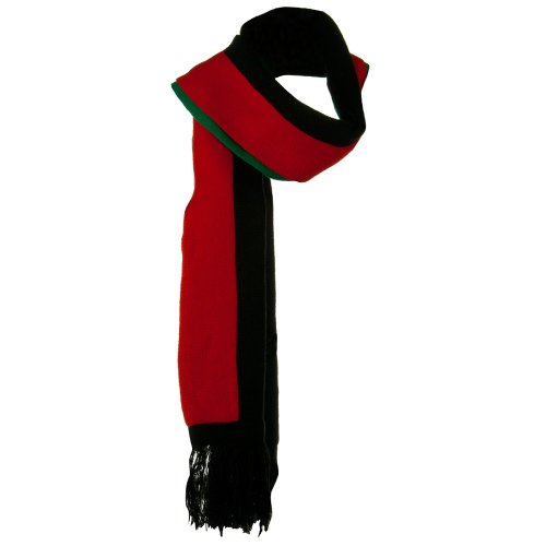 New Rasta Scarf - Green Black Red OSFM