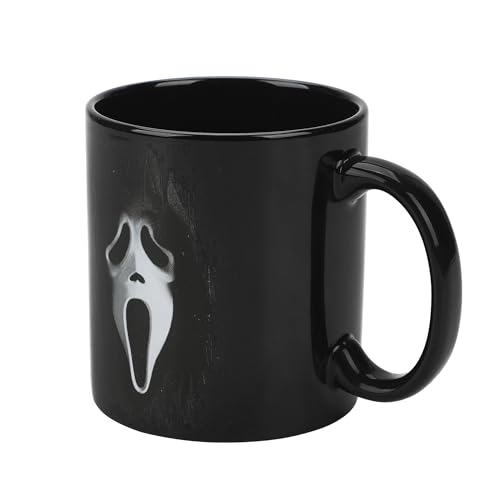 Taza de cerámica negra 20 oz con diseño Ghostface miniatura 4