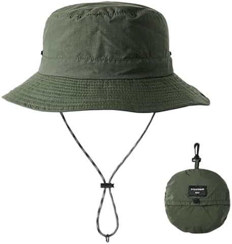 Bucket Hat Foldable Boonie Hat UPF 50+ Sun Protection for Urban Outdoor Beach Fishing Summer Safari Hiking Men Women