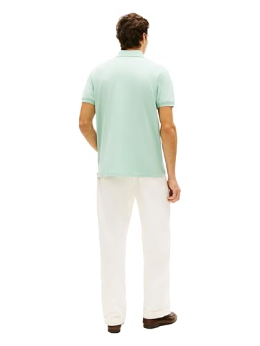 Image of Tommy Hilfiger Men's Short Sleeve Polo Shirts in Classic Fit with Stretch and Organic Pique Cotton