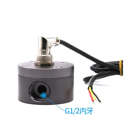 Sensor de flujo de engranajes de 1/2 pulgada y 5-18V CC fabricado en aluminio resistente 2