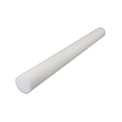 CanDo PE White Foam Roller, 3" X 36" Slim, Round