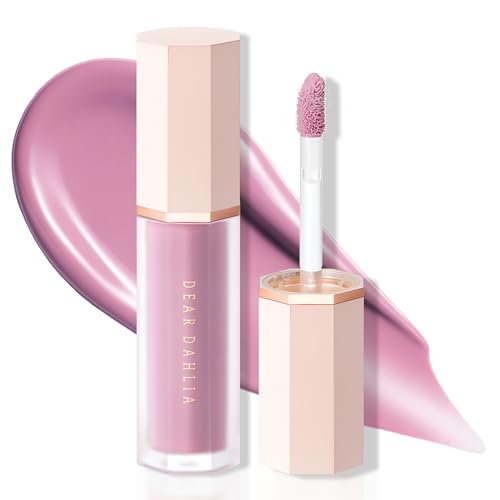 Image of DEAR DAHLIA Petal Drop Liquid Blush (Hazy) - Natural Dewy Glow Serum Blush, Buildable & Blendable, Sheer Watercolor Finish, Vegan Korean Makeup for Cheeks, 0.14 oz