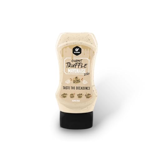 GoFitness Nutrition – Zero Sauces – 350 ml – Sabor Truffle Mayo, Salsa Cero Calorías, Sin Azúcar, Ideal para Platos Saludables