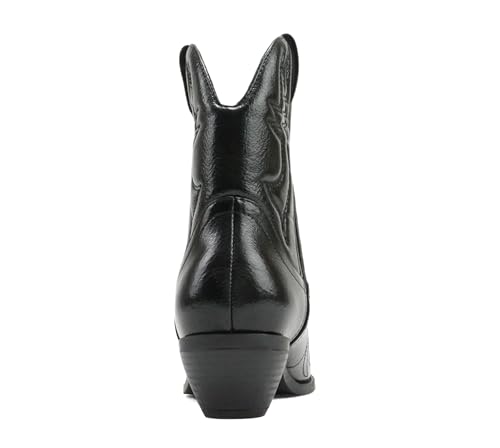 Image of Soda Women Cowgirl Cowboy Western Stitched Ankle Boots Pointed Toe Short Booties Rigging-S (Wide Fit Available)