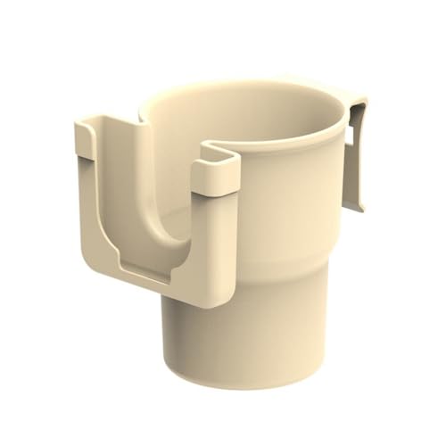 Soporte 2 en 1 para tazas y teléfono para bolsas, compatible con vasos Stanley de 20 onzas, 30 onzas, 40 onzas, accesorio de fijación para botellas (blanco roto)