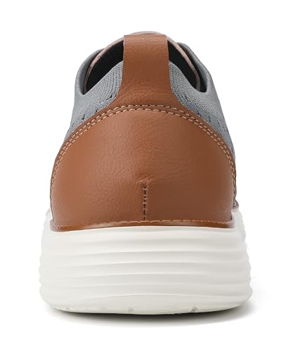 Image of VILOCY Men's Casual Dress Sneakers Lace-Up Oxfords Business Mesh Breathable Walking Shoes Tennis Comfortable