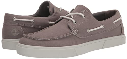 Timberland Sapato masculino Union Wharf 2.0 Ek+ para barco, Tela cinza médio, 8