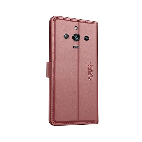 Image of AIBEX Compatible for Oppo A58 4G Flip Cover Leather Finish | Inside TPU with Card Pockets | Wallet Stand | Complete Protection Flip Case - Brown
