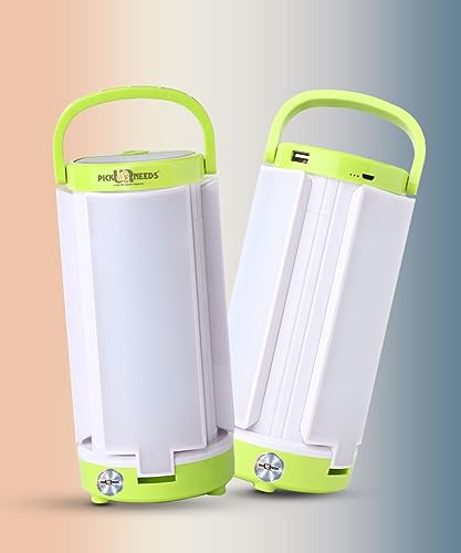 Pick-Ur-Needs-Solar-Rechargeable-Emergency-LED-Foldable-Floor-Lantern-Table-Lamp-Light-Power-Bank-Light-Green
