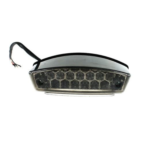 Indicateurs de signalisation et feu arrière moto 15 LED avec lampe de plaque pour ATV UTV