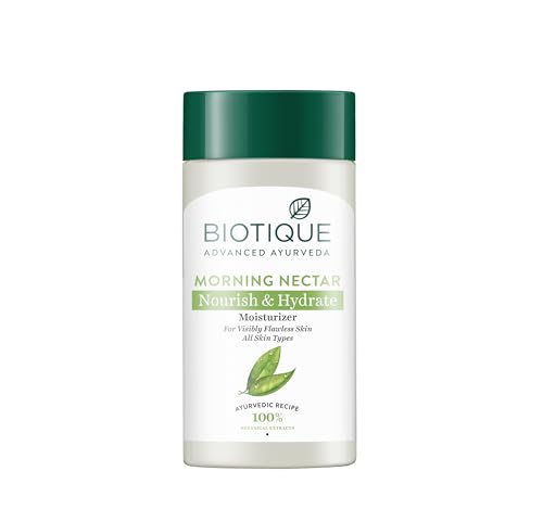 Image of Biotique Morning Nectar Flawless Skin Moisturizer Lotion | Prevents Dark Spots, Blackheads And Blemishes | Visibly Flawless Skin | Nourishes And Hydrates Skin | All Skin Types 20ml