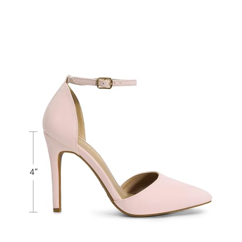Image of DREAM PAIRS Women's High Stiletto Dress Heels Pumps | Closed Toe Pointed Toe Ankle Strap Dress Comfortable Pumps Shoes for Wedding Party Birthday Dancing