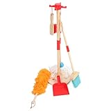 Juego de Juguetes de Limpieza, Juguete Doméstico de Tamaño Infantil con Recogedor, Fregona, Plumero, Escoba y Cepillo para Niños Pequeños, Juego de rol Imaginativo