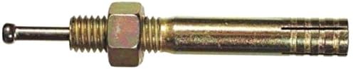 (100) 3/8 X 3-1/2 Strike Pin Anchor Yellow Zinc Plated. Quick-setting with Integrated Washer and Nut.