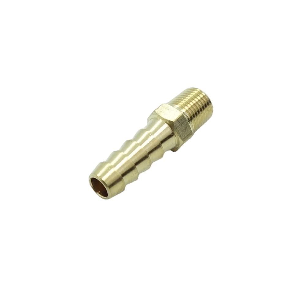 5 Pcs Brass Hose Barb Fittings 1/2" Barb to 1/2 NPT Male Pipe Adapter — view 22