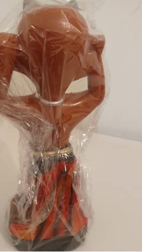 Imagem Exu Mirim Brasinha Escultura Gesso Estatua 25 Cm