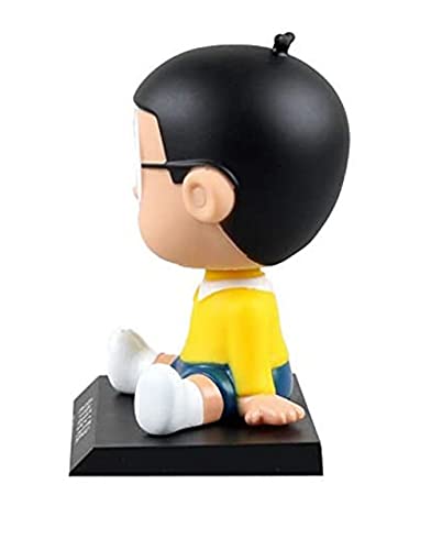 Image of AUGEN Super Hero Nobita Doremon Action Figure Limited Edition Bobblehead with Mobile Holder for Car Dashboard, Office Desk & Study Table (Pack of 1)