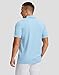 Men's Golf Shirts Dry Fit Moisture Wicking Performance Short Sleeve Collared Polo Shirts for Casual Tennis Bussiness (Light Blue, XXXL)