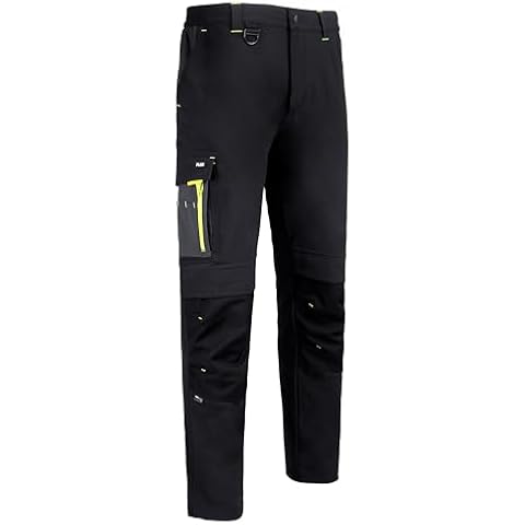 BeeSwift Flex Workwear Trousers Unisex Black/Grey Cover
