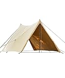 [ビジョンピークス] シェルタータープ 1～2人用 TCバタフライシェルターSOLO VP160202K01 - 約340×200×150(H)cm フルクローズ可 ポール付 焚火可 収納バッグ付