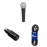 【SHURE シュア SM58 配信/録音/ポッドキャスト セット】 SM58-LCE ON/OFFスイッチなし + MVX2U デジタルオーディオインターフェース ヘッドホン出力付き XLR-USB変換アダプター + C25J XLR マイクケーブル 7.6m 【国内正規品】 プロ仕様 高耐久性 レコーディング ゲーム 実況 ゲーミング