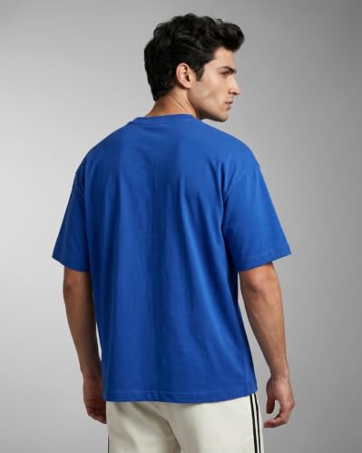 Image of Nobero 100% Cotton Oversized T Shirts for Men Stylish | Oversized Fit | Solid T Shirts for Men 180 GSM Combed Cotton | Round Neck Half Sleeve