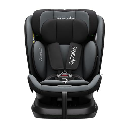 Reecle I-Size 360 Girevole Seggiolino Auto con ISOFIX, 40-150cm(Gruppo 0 + 1/2/3, 0-36 kg), ca. 0-12 anni (HEISE)