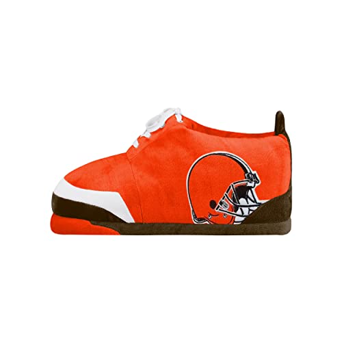 Image of FOCO Mens NFL Team Logo Plush Oversized Sneaker Slippers