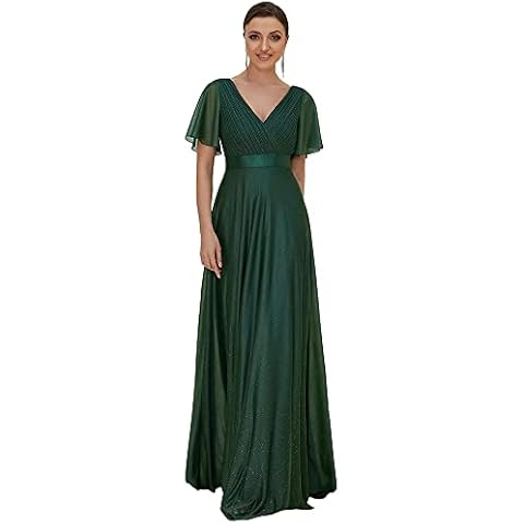 Ever-Pretty Vestido de Fiesta Verde Oscuro con Lentejuelas Cover