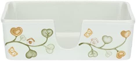 THUN – Porta Tovaglioli – Linea Claire – Cucina, Porta Tovaglioli e Porta Rotoli – Porcellana – 195x195x6 cm h