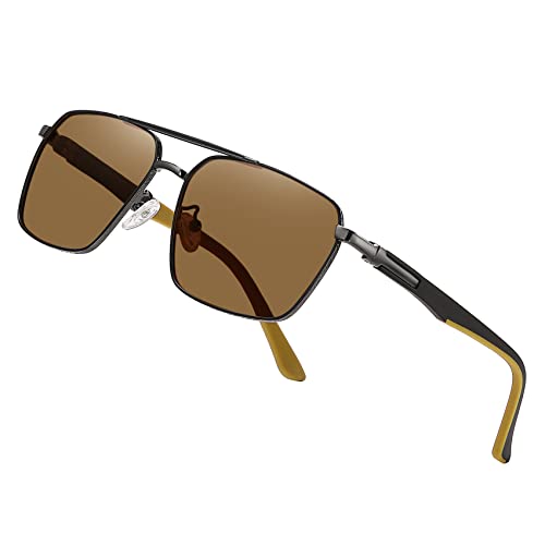 Image of Sunglasses for Men Women Trendy Polarized Sunglasses UV400 Fashion SunGlasses Aviator Sunglasses for Driving Fishing