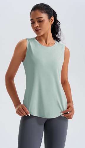 JOYSPELS Ice Silk Workout Tank Tops for Women Cool-Dry Sleeveless Loose Fit Yoga Shirts Athletic