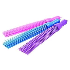Krush Plastic Hard Bristle Broom Ideal for,Wet Floors,Toilets,Kitchen&Home Floor Cleaning,Water Sweeping No-Dust Broom|Bed Jharu 60 Bristles (HEVY Duty 250GMS Multicolor Pack of 2) (B0CN9J1WRW) Amazon Price History, Amazon Price Tracker