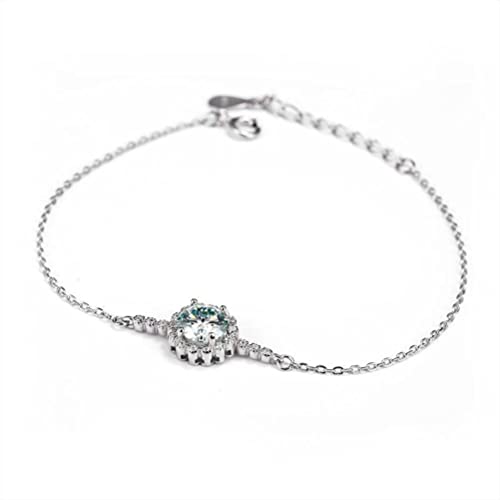 Bracelet moissanite anti-ternissement en argent S925 pour éviter les allergies