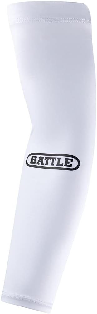 Battle Premium Full Arm Sleeve | Ultra-tight compression increases circulation, turf protection against abrasions, improved ball security, secure athletic fit