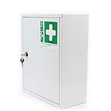 ✅ MODI DI UTILIZZO - Può essere utilizzato come armadietto porta medicinali, integratori, prodotti cosmetici ecc. Adatto per applicazione a muro, tramite 2 fischer. Colore bianco, verniciato con polvere epossidica bianca