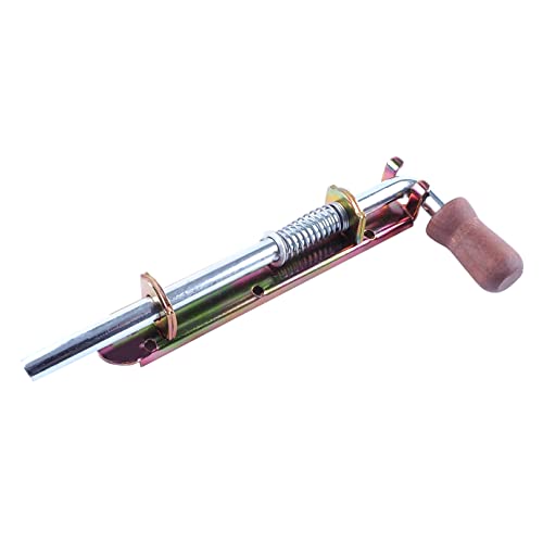 Verrou de porte - Verrou de porte galvanisé - Résistant aux intempéries - En bois - Pour portail en bois - 100 mm Cover