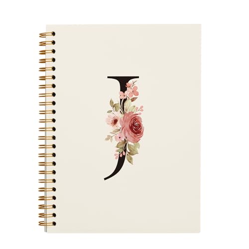 Cahier à spirale J, l'idée cadeau monogramme élégant et utile