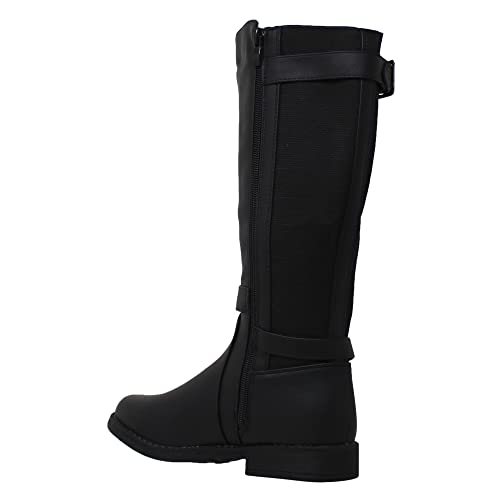 Generation Y Girl's Mid-Calf Knee-High Boots Riding Zip Closure4