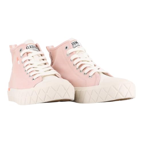 Image of Palladium Unisex Palla Ace Mid Organic Canvas Lace Up Sneaker