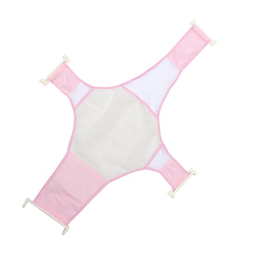 Bébé glisse dans la baignoire ? Choisissez ce support de bain réglable rose sécurisé