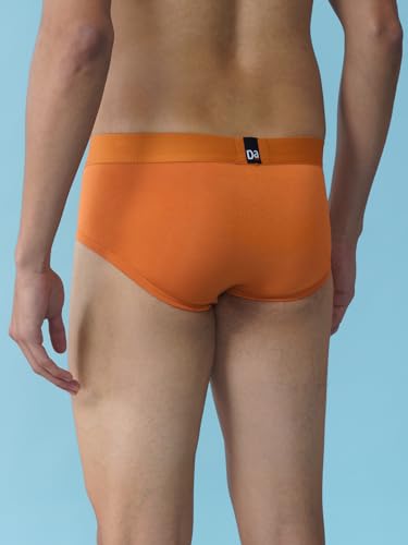Image of DAMENSCH Modal Regular Fit Solid Brief Underwear Anti-Bacterial Moisture Wicking Breathable Microfibre Waistband Deo-Soft Briefs for Men
