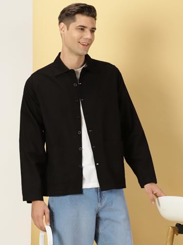 Image of Thomas Scott Men's | Solid | Full Sleeve | Regular Fit | 100% Cotton | Double Pocket | Spread Collar | Casual Shirt