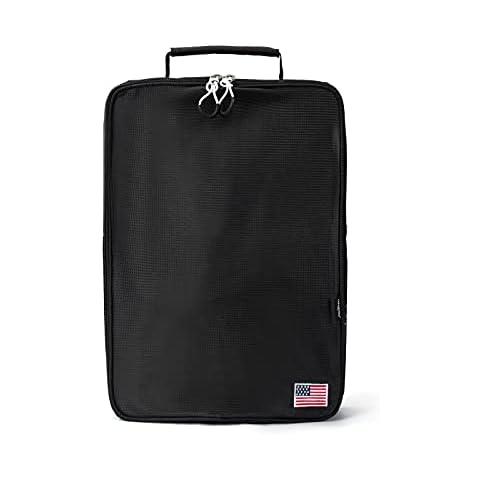 YuEagleSky Shoes Bag for Outdoor Sport Travel Golf Waterproof Shoe Pouches Organizer with Zippered Mesh Breathable(Black) Cover