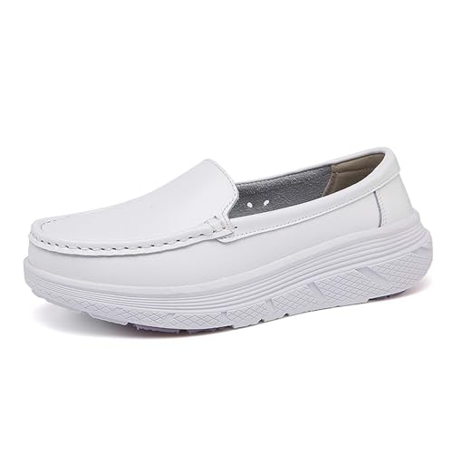 cnuei Nurse Shoes Women's Nursing Shoes Non-Slip Breathable Restaurant Service Shoes Comfortable Soft Bottom Nursing Work Shoes Women's White Nurse Shoes